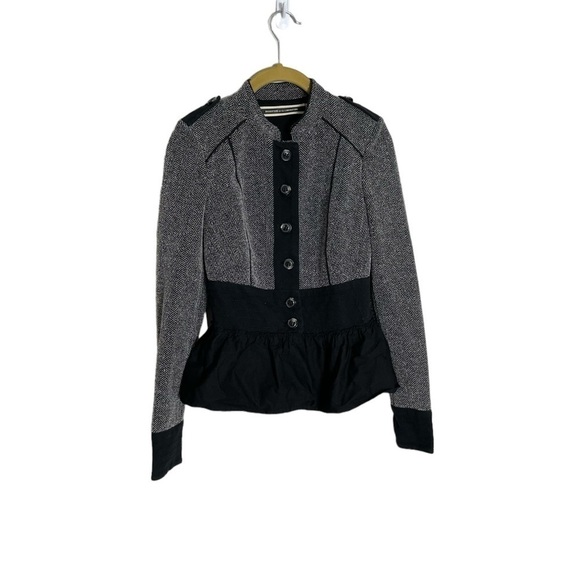 Anthropologie Jackets & Blazers - Anthropologie Daughters of the Liberation Black Gray Military Jacket 2